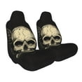 thumbnail image 2 of Sikiie Gothic Winged Skull Car Seat Covers 2PCs Front Car Seat Covers Universal fit for Most Cars SUVs and Trucks-1, 2 of 9