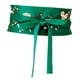 thumbnail image 4 of Cinturón de mujer, cinturón , cinturón cruzado, cinturón , flor bordada, cinturón ancho Verde Colcomx Cintura ancha para mujer, 4 of 8