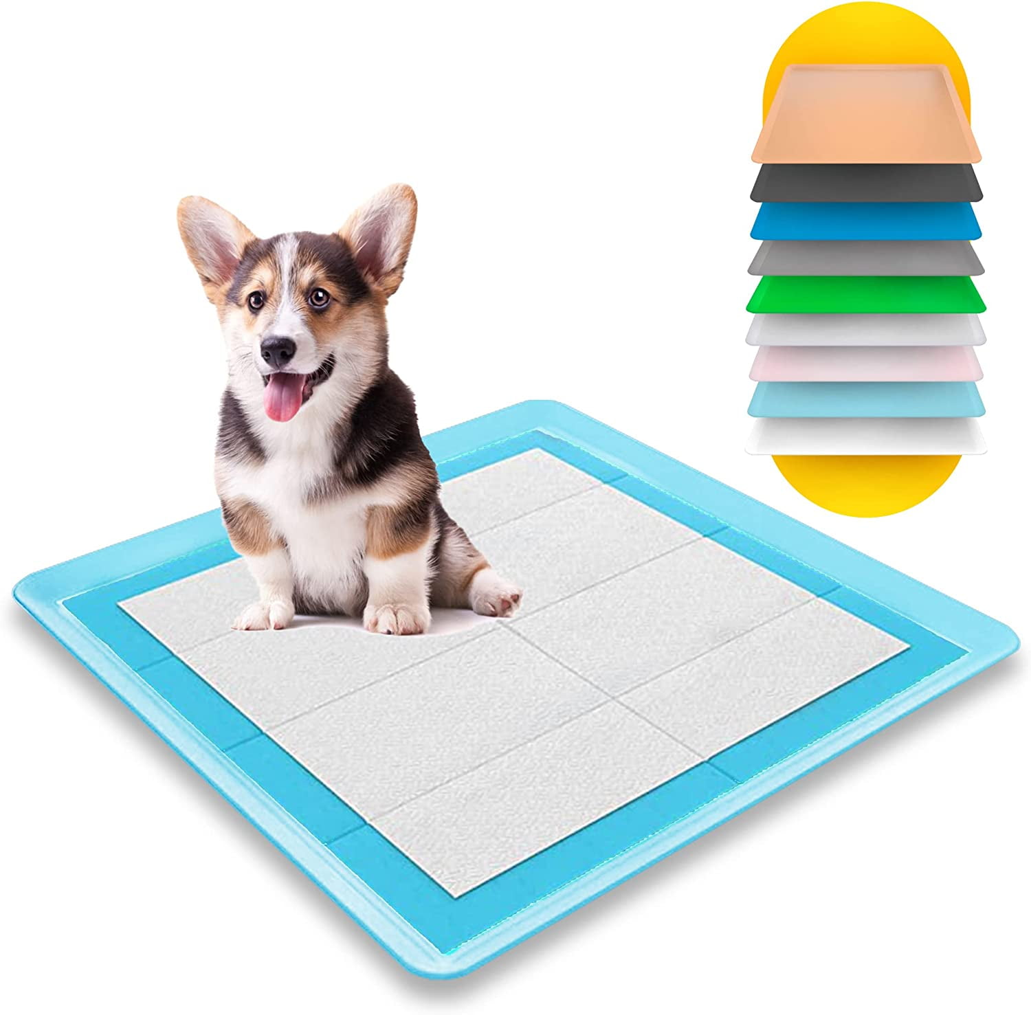 Skywin Dog Puppy Pad Holder Tray No Spill Pee Pad Holder for Dogs