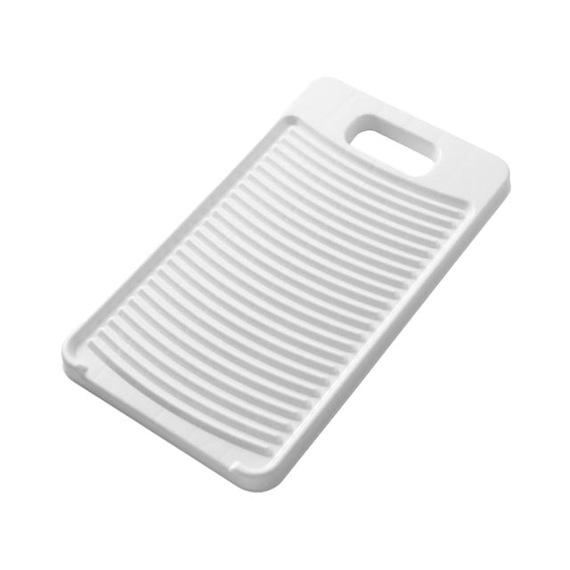 Portable Plastic Washboard with Non-Slip Surface, Hand Laundry Board for Small Items, Space-Saving Design with Soap Holder