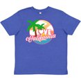 thumbnail image 3 of Inktastic I Love California with Ocean and Palm Trees Youth T-Shirt, 3 of 5