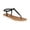 Black SM, variant on Womens Roxxie Faux Leather Ankle Strap Flats