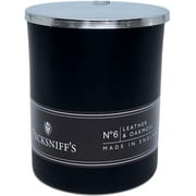 Pecksniffs Leather & Oakmoss Candle 6 Oz. In Glass With Lid From England