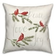 thumbnail image 2 of Creative Products Peace Love Joy 2 18 x 18 Spun Poly Pillow, 2 of 3
