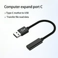thumbnail image 3 of Tholdsy Adaptador Convertidor regresivo Aluminio Nylon Cables duraderos de larga duración Computadora liviana Disco en U Tabletas Electrónica USB2.0, 3 of 6