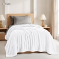 thumbnail image 2 of Utopia Bedding White Fleece Blanket Twin Size Lightweight Fuzzy Plush Anti-Static Microfiber Bed Blanket (60x80 Inch), 2 of 9