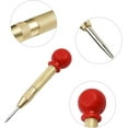 thumbnail image 4 of 2PCS Auto Center Punch 13cm Steel Auto Center Punch Adjustable Impact Center Punch Auto Center Punch with Cap Precision Auto Center Punch for Metal Wood- Gold Black, 4 of 5