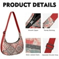 thumbnail image 2 of Bohemian Tribal Crescent Crossbody Bag Nylon Bag for Casual Outing Enthusiasts, 2 of 5