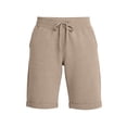 thumbnail image 5 of Hurxie Cotton Sweat Shorts with Pockets for Women Athletic Lounge Sports Workout Bermuda Knee Shorts Khaki,2XL, 5 of 5