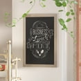 thumbnail image 2 of Flash Furniture Canterbury Collection 24" x 36" Weathered Brown Rustic Magnetic Wall Mounted Chalkboard, 2 of 12