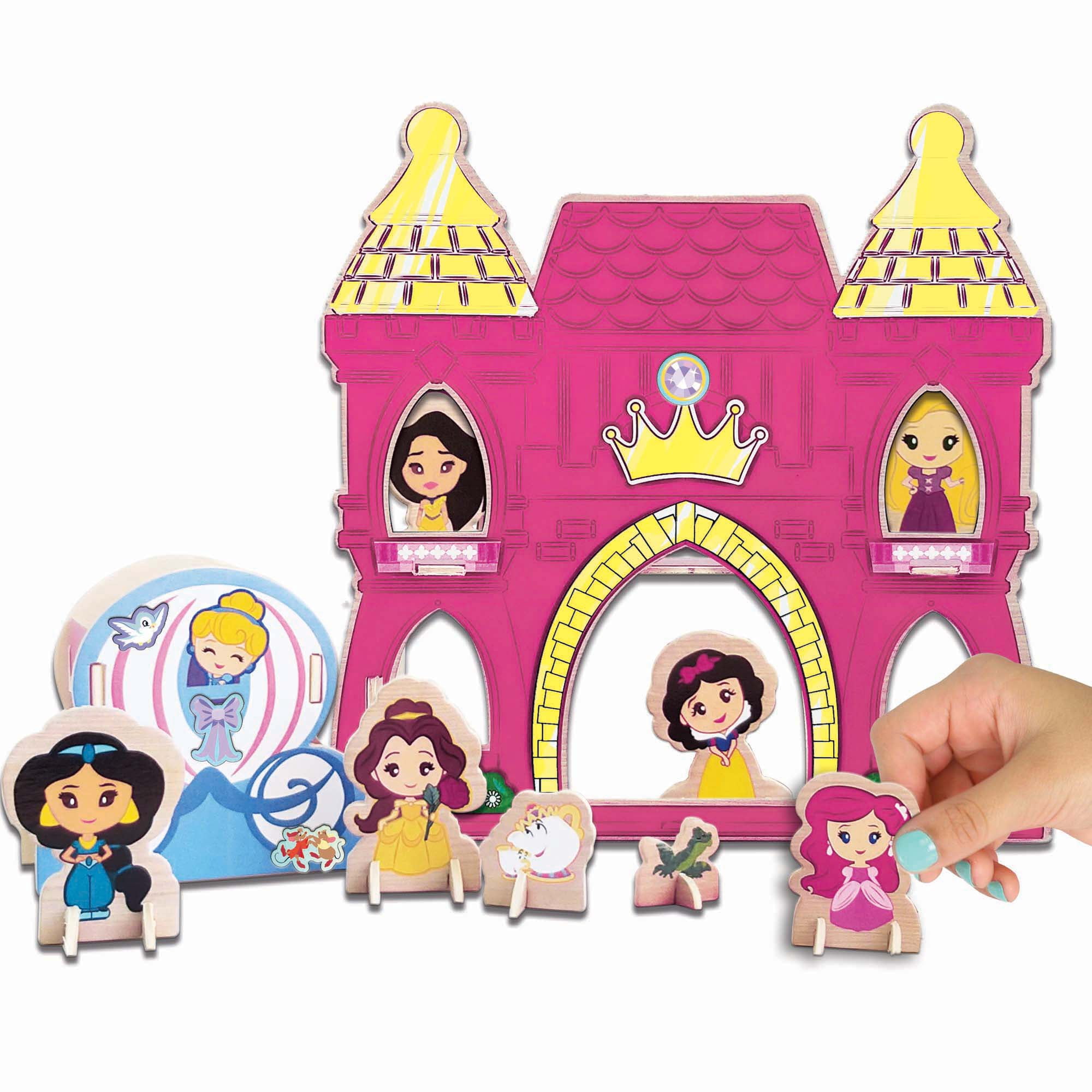 Disney Princess: Wood Castle Activity - Building & Decorating Set, Ages 3+