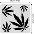 thumbnail image 2 of Pot Leaf Drawing Stencils 12x12inch Tree Leaf Weed Leaf Painting Templates for Scrapbooking Fabric Floor Furniture Wall Art, 2 of 7