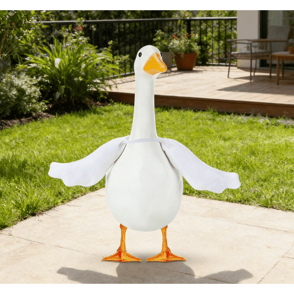 1PC Poseable Goose Wings 23āPorch Lawn Goose Outfit Accessories, Porch Geese Clothes for Patio Yard Lawn Decor, Christmas Decor Porch Goose