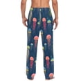 thumbnail image 4 of FORMRS Mens Pajama Pants with Pockets Cotton Sleepwear Lounge Bottoms Sizes S-2XL, Cartoon Jellyfish Pattern, 4 of 7