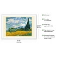 thumbnail image 2 of Wheat Field with Cypresses - Saint-Rémy France - From an Original Color Painting by Vincent Van Gogh c.1889 - Fine Art Rolled Canvas Print 27in x 40in, 2 of 4