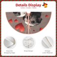 thumbnail image 3 of Sikiie Heart Guinea Pig Couple Nativity Christmas Tree Skirt, Jesus Christian Winter Holiday Tree Mat Decoration(30-48IN)36", 3 of 6