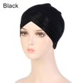 thumbnail image 1 of Head Scarf Stretch Hair Loss Muslim Turban Hat Beanie Hat Chemo Cap Hijab Cap BLACK, 1 of 8
