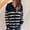 *Navy, variant on ClodeEU Women's Striped Cardigan Sweaters ,Button Down Long Sleeve V Neck Sweaters, Casual Knit Cardigans Coat Tops Navy,Womens Plus L