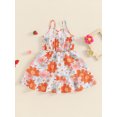 thumbnail image 4 of Bagilaanoe Toddler Baby Girl Summer Dress Print Sleeveless A-line Dresses 1T 2T 3T 4T 5T 6T Kids Casual Swing Sundress, 4 of 7