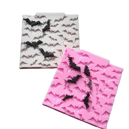 

2pcs DIY Fondant Pudding Chocolate Mould Silicone Mold Bat Sugarcraft Mold Baking Mould Halloween
