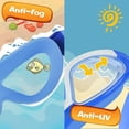 thumbnail image 2 of Gafas de natación de gran tamaño y visión amplia para niños, niñas y niños (de 6 a 15 años) de color azul, 2 of 4