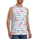 thumbnail image 2 of Balery Flamingo and Pineapple Camisetas sin mangas para hombre, absorbe la humedad y protege contra el mal olor.-3X-Large, 2 of 7