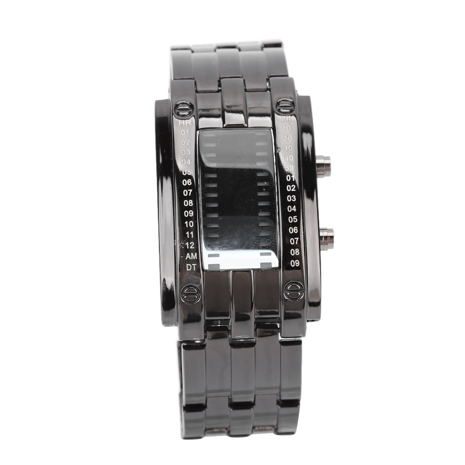 new time　 ZX LED Watch Unique Binary Time Mode Display Convex Arc