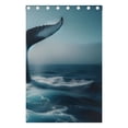 thumbnail image 5 of Whale Tail Sea Black Out Curtains 72 Inch Length Curtains for Sliding Glass Doors Bedroom Living Room 2 Pack, 5 of 6