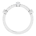 thumbnail image 3 of Marquise Cut Diamond Ring, Three Stone Diamond Engagement Ring, Solitaier With Accents Diamond Ring, Half Eternity Diamond Wedding Ring, 925 Sterling Silver, 2.3 Ct Simulated Diamond, 3 of 5