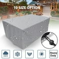 thumbnail image 1 of EIGTHTAIL Rectangular Patio Table Cover Heavy Duty Waterproof Outdoor Furniture Set Cover, 1 of 11