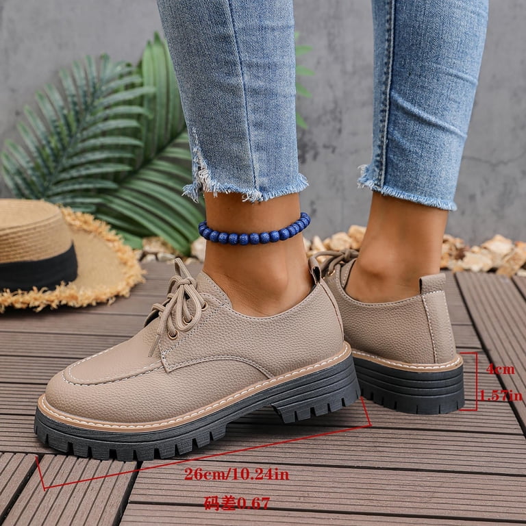 Xucatan Womens Loafers Comfortable Platform Penny Loafer Chunky Heel Business Casual Dress Shoes Fashion Patent Leather Women's Loafers & Slip-ons All Seasons Gift