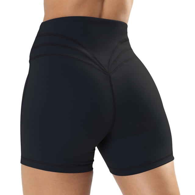 Gibobby Pantalones De Casuales Para Mujer Leggings elásticos de cintura alta para levantamiento de cadera para mujer, pantalones cortos de puntos para deportes, Yoga y Fitness(Negro, S)