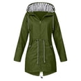 thumbnail image 1 of Thinsony Polyester Restez au Sec avec Style avec Veste de Pluie à la Mode pour Femmes Veste pour Femmes Manteau Veste de Transition Vert G, 1 of 6