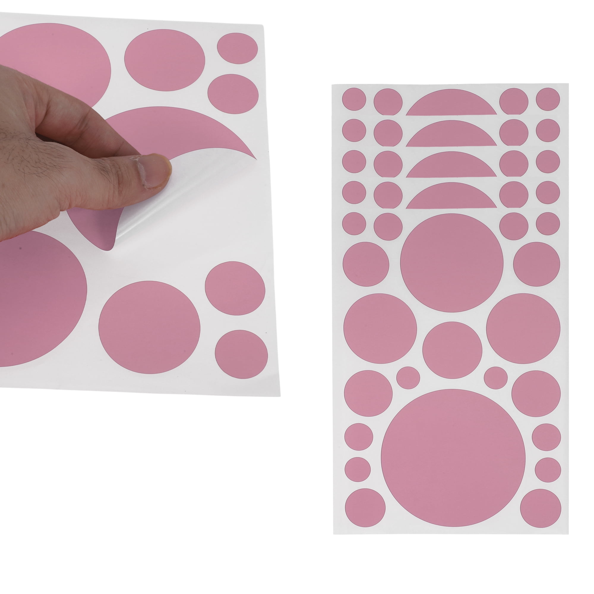 Unique Bargains Mall Large Round Dots Gift Stickers 6PCS Pink