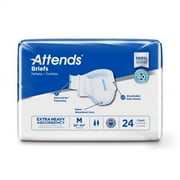 Attends DermaDry Plus Adult Brief DDP20 Medium Case of 96, White