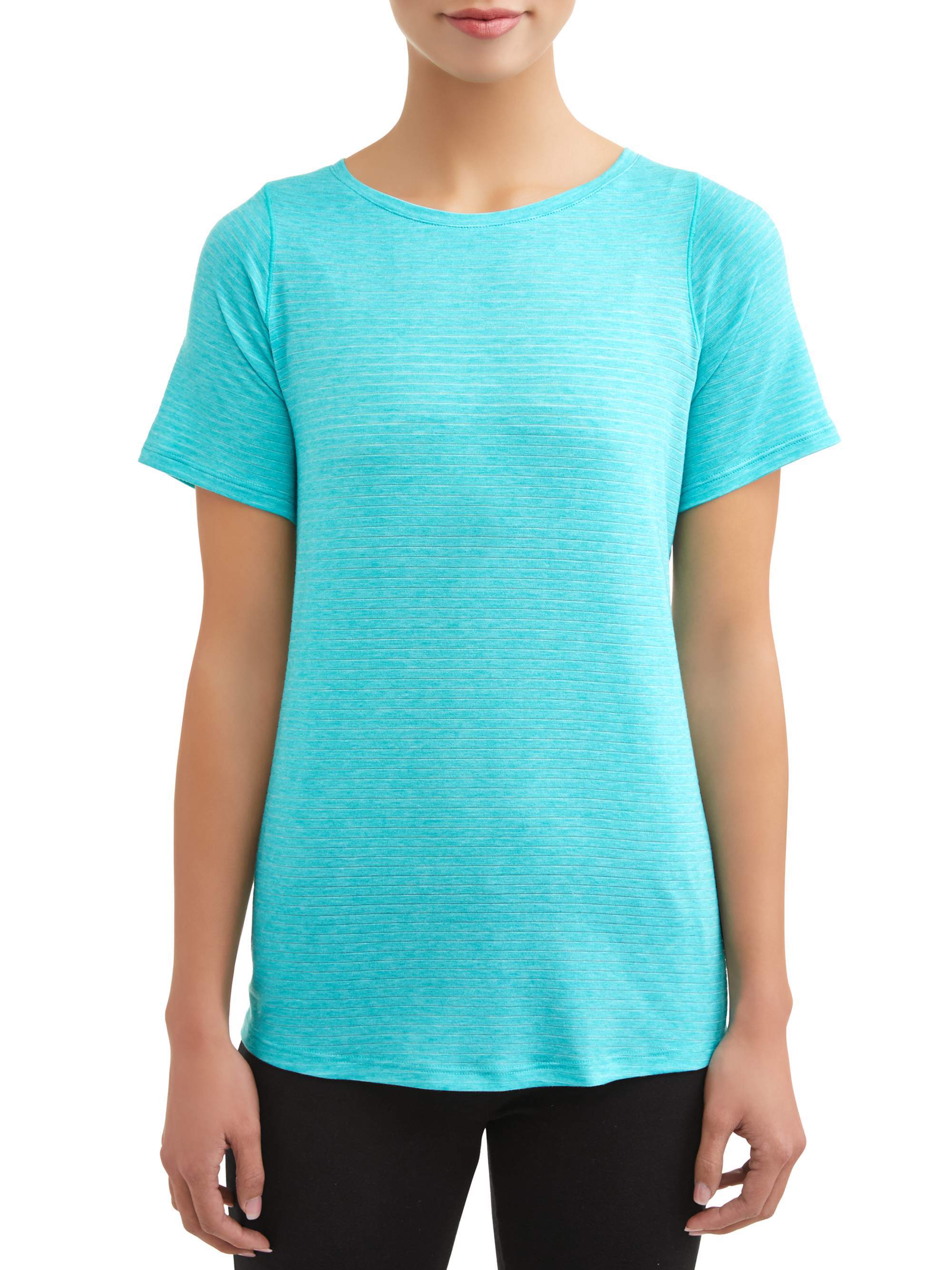 Athletic Works Athletic Works Women's Active Striped Performance TShirt