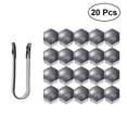 thumbnail image 2 of 21 en 1 Couvre-Écrou de Roue Hexagonal Vis de Protection 17mm avec Clips (Gris), 2 of 6