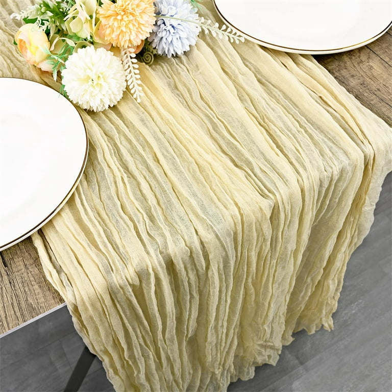 6 Pack Cheesecloth Napkins with Wrinkle 20×20 Inches Beige Gauze Table  Napkins Cheese Cloth Napkins for Wedding Baby Shower Birthday Party Easter