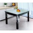 thumbnail image 2 of LAICAIW Heavy Duty Crystal Clear Tablecloth Protector Waterproof Transparent Table Cover -Thick and Not Easy to Slide-100% Vinyl Square 54x54 Inch, 2 of 7