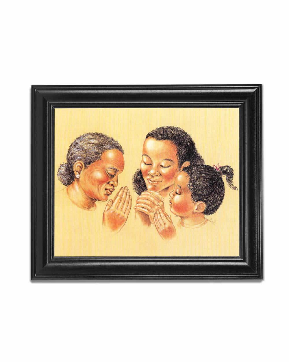 Three Generations of Black Women Praying Wall Picture 8x10 Art Print