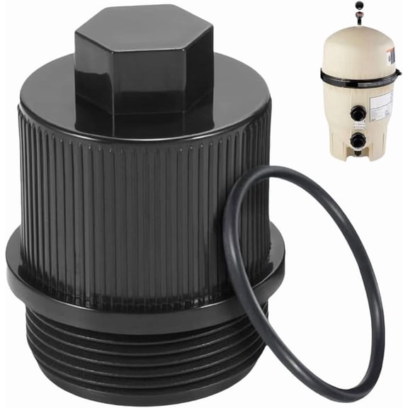 190030 Drain Plug Cap Compatible with Pentair Clean &Clear Plus, FNS Plus, Pool Drain Plug with O-Ring Drain Cap Replacement for Pentair Pool and Spa Filters| Includes O-Ring