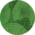 thumbnail image 1 of Ahgly Company Indoor Round Patterned Deep Emerald Green Area Rugs, 7' Round, 1 of 6