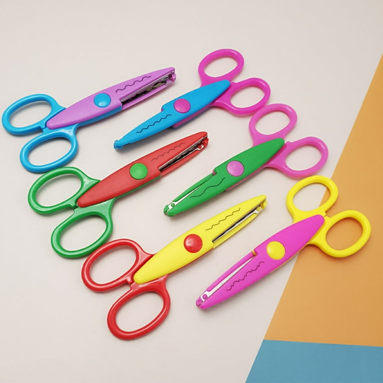 Colorful Scissor That Cut A Zigzag Pattern Stock Photo - Download Image Now  - Cutting, Scissors, Zigzag - iStock