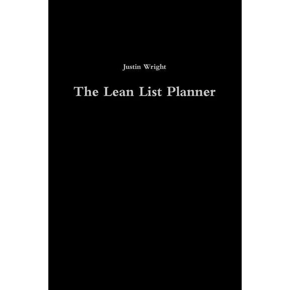 The Lean List Planner, (Paperback)