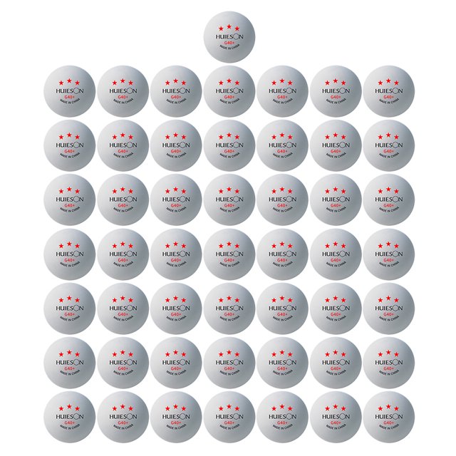 Pelotas Ping Pong 40mm 3 Estrellas para Entrenamiento Color Blanco 50 Uds.