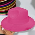 thumbnail image 3 of Kids Classic Wide Brim Fedora Hat Children Boys and Girls Felt Hat Jazz Hats Classic Wide Brim Panama Dress Hat, 3 of 6