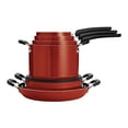 thumbnail image 2 of Tramontina Nesting 11 Pc Nonstick Cookware Set - Red - 80156/042DS, 2 of 15