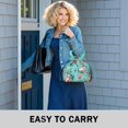 thumbnail image 6 of Pioneer Flower Floral Print Pattern Drawstring Lunch Bag Women - Drawstring Lunch Bag Insulated for Work Office - Stain-Resistant Large Lunchbags for Women with Multi-Pockets, 6 of 6