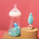 thumbnail image 2 of Shake 360 degrees in a fine combination of portable bottle brush swish travel silicone liquid pacifier cleaning brush cup brush (blue), 2 of 3