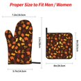 thumbnail image 3 of ZICANCN Oven Mitts and Pot Holders Sets, Autumn Fall Maple Leaves Baking Sets Kitchen Heat Resistant 4 Pieces, 3 of 8